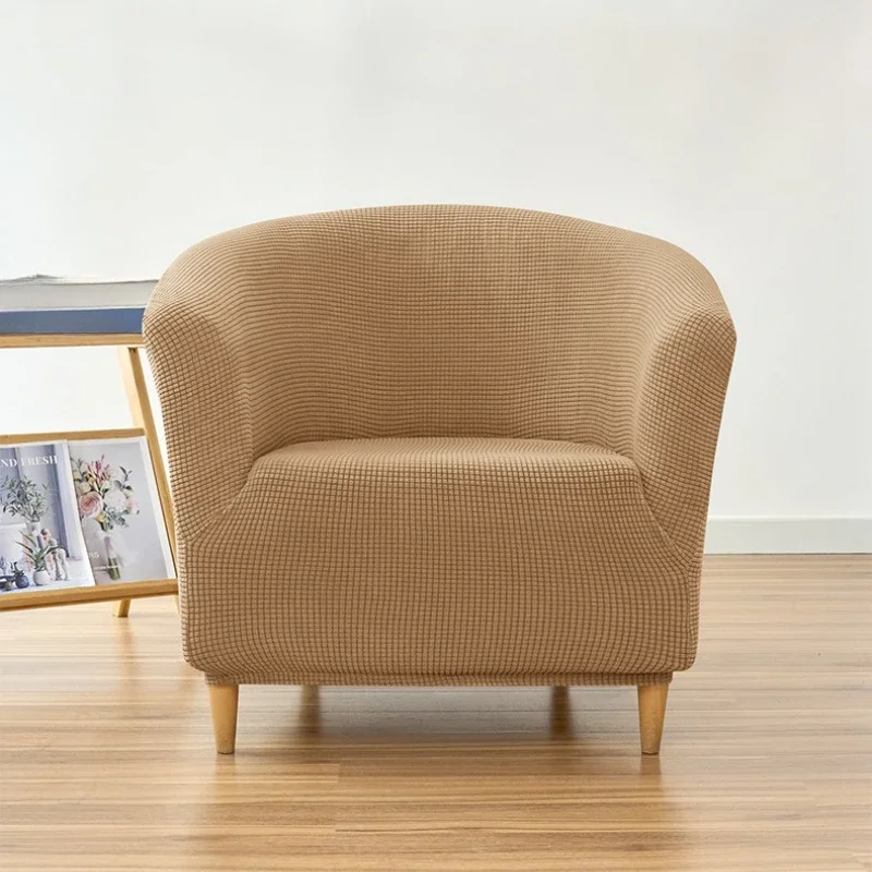 Imagen 3: Funda de sofá para Club de Color sólido, fundas elásticas para sillas y bañera, funda elástica para sofá de un solo asiento, fundas para sillón, Bar de estudio, mostrador para el hogar