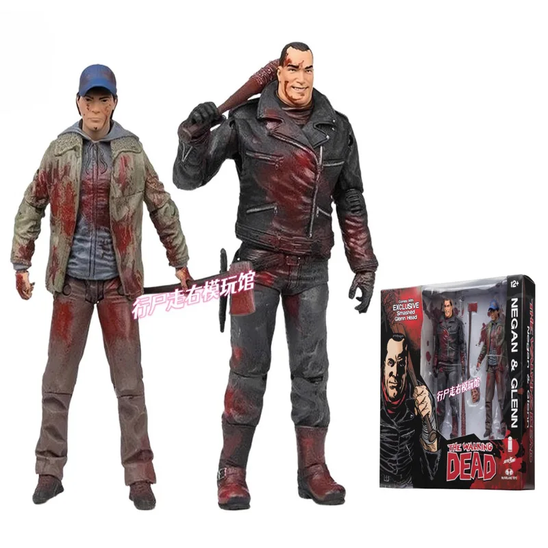 

US TV Hit Series Walking Dead NIGEN&GLENN 4.5inche 1/12 Action Figures McFarland Limited Edition Collectible Toy