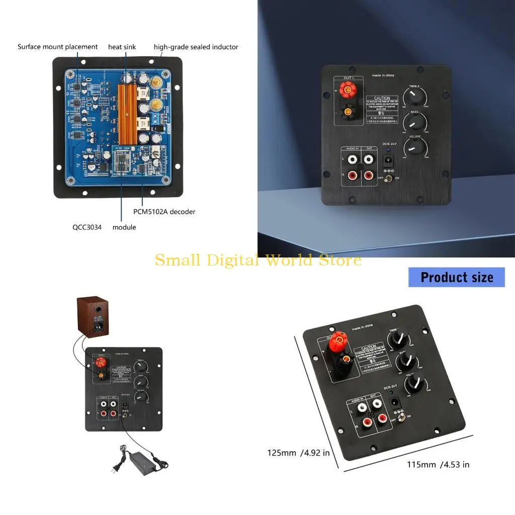 

77UB Advanced 2 Channel Digital Amplifier Board For DIY Auditory Projects