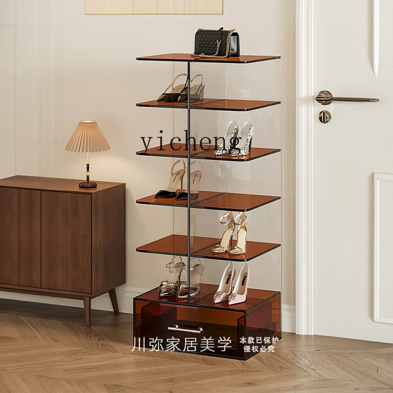 

XL shoe rack home door multi-layer entry indoor simple shoe cabinet small acrylic
