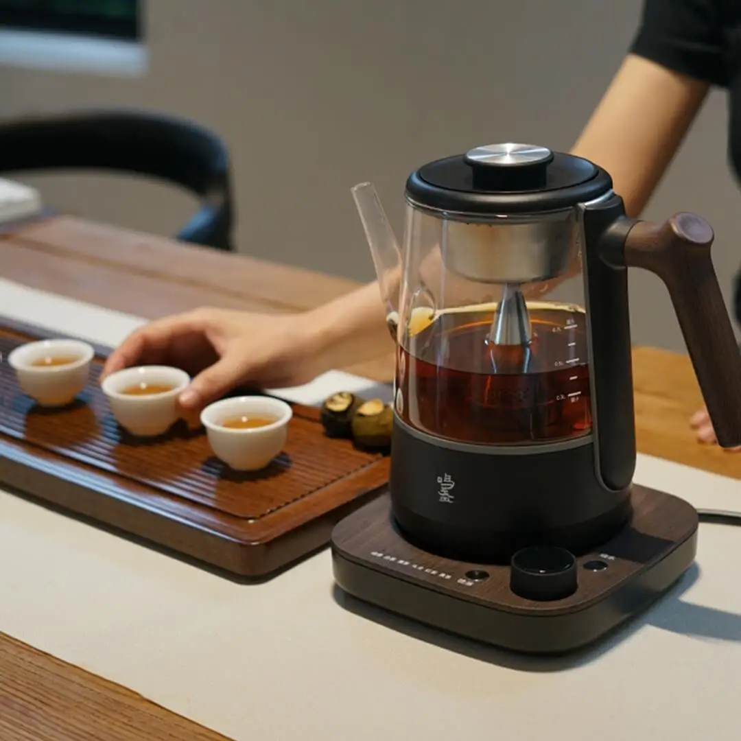 MING ZHAN 220V 1000W MZ102 One-Key อัจฉริยะน้ําพุชา Maker ปรับอุณหภูมิสเปรย์และต้ม 6 ชนิดชาที่สําคัญ