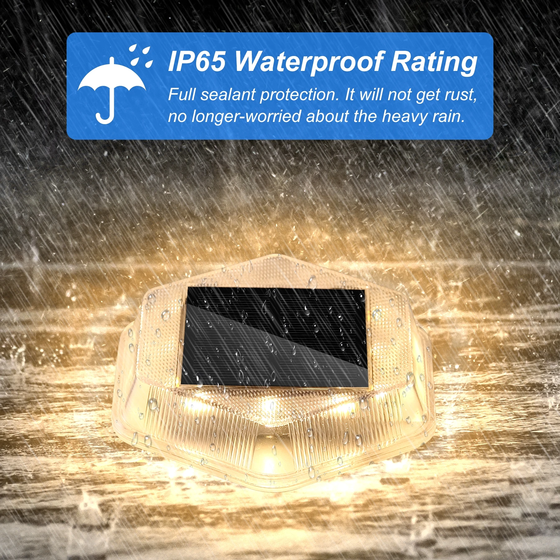 Imagem -05 - Outdoor Solar Power Ground Light Solar Path Lights Deck Lights Luz Subterrânea Quintal Garagem Gramado Decoração do Jardim Iluminação 12leds Pcs