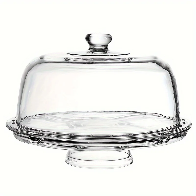 

6-in-1 Cake Stand with Dome Cover - Multi-Purpose Acrylic