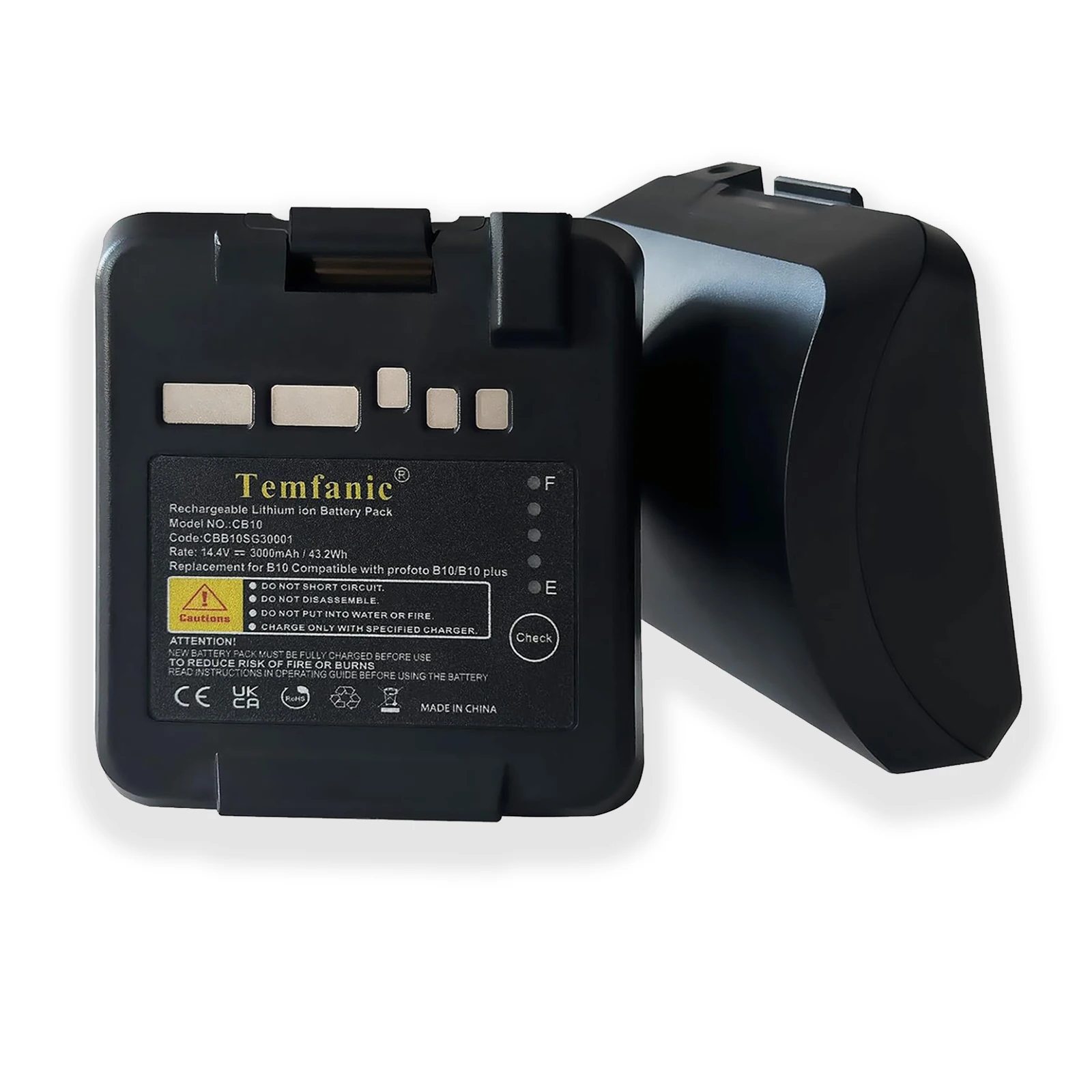 

3.0Ah Replacement Li-ion Battery Compatible with Profoto B10 B10X Plus Camera Flash 14.4 V