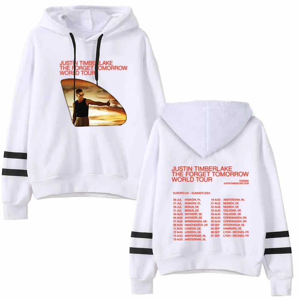 Justin Timberlake The Forget Tomorrow World Tour European/UK 2024 Music Fans Gift Hoodie Unisex Printing Sweatshirt Casual