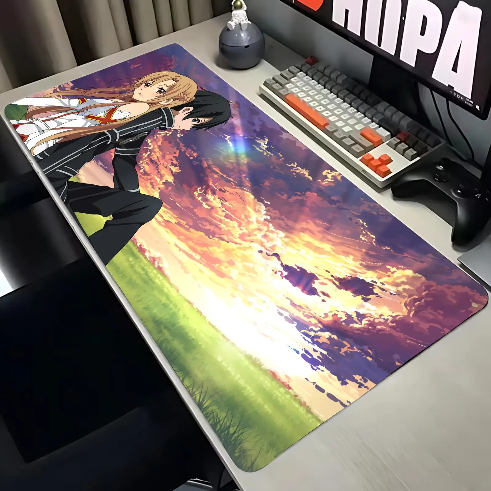 Sword Art Online SAO Mouse Pad Large Extended Gaming Mouse Pad Non-Slip Base for Desk,Game And Office