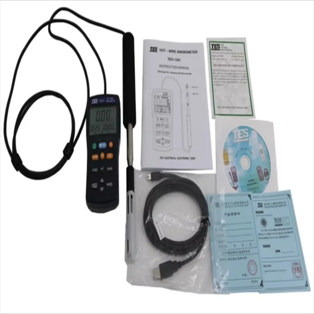 TES1340 Thermal Anemometer High-Precision Handheld Thermal Wind Speed Measurement Instrument 4