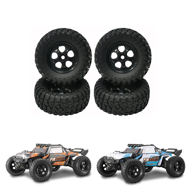 4Pcs Rubber Tires Tyre Wheel For HBX HAIBOXING 901 901A 903 903A 905 905A 1/12 RC Car Upgrades Parts Spare Accessories