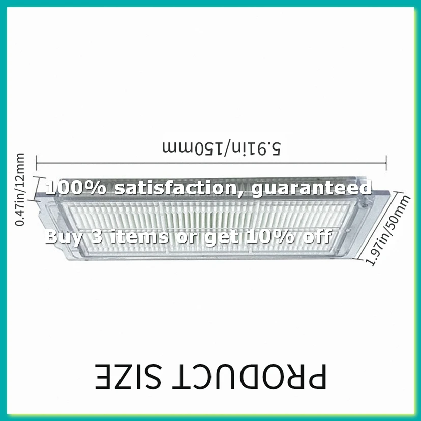 1 Pcs Washable Hepa Air Filters for Mi Robot Vacuum Mop-P Pro STYTJ02YM Cleaning Robot Accessories STYTJO2M-DTA9