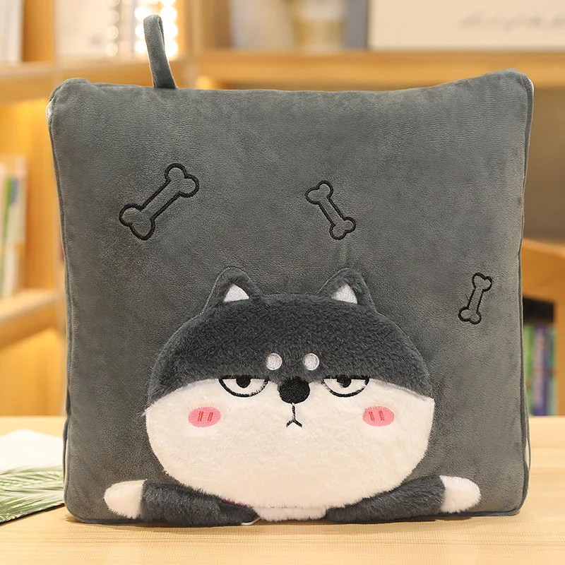 Cartoon Pillow Quilt Dual-Purpose Two-n-one Wholesale Office Cushion Cover Blanket Comfortable Washable Cotton Car Nap Blanket