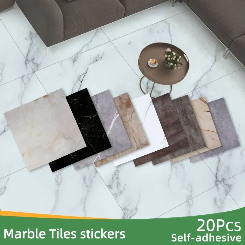 

3D wallpaper 30 * 30cm home decoration waterproof PVC marble floor sticker DIY self-adhesive bathroom sticker decoration sticker