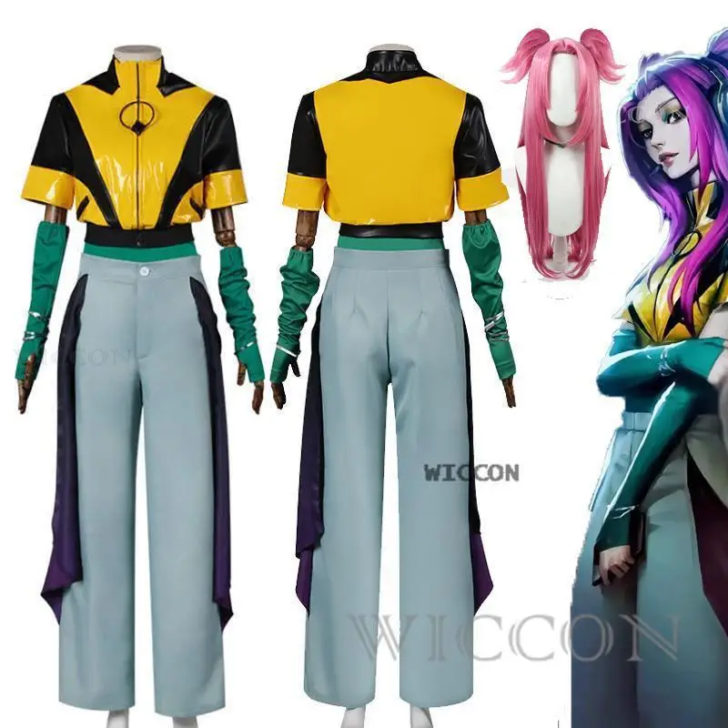 Lol Heartsteel Alune Cosplay Kostuum Paarse Pruik Spel Verlengt Cosplay Halloween Anime Evenement Outfit Vrouwen Broek Pak Uniform