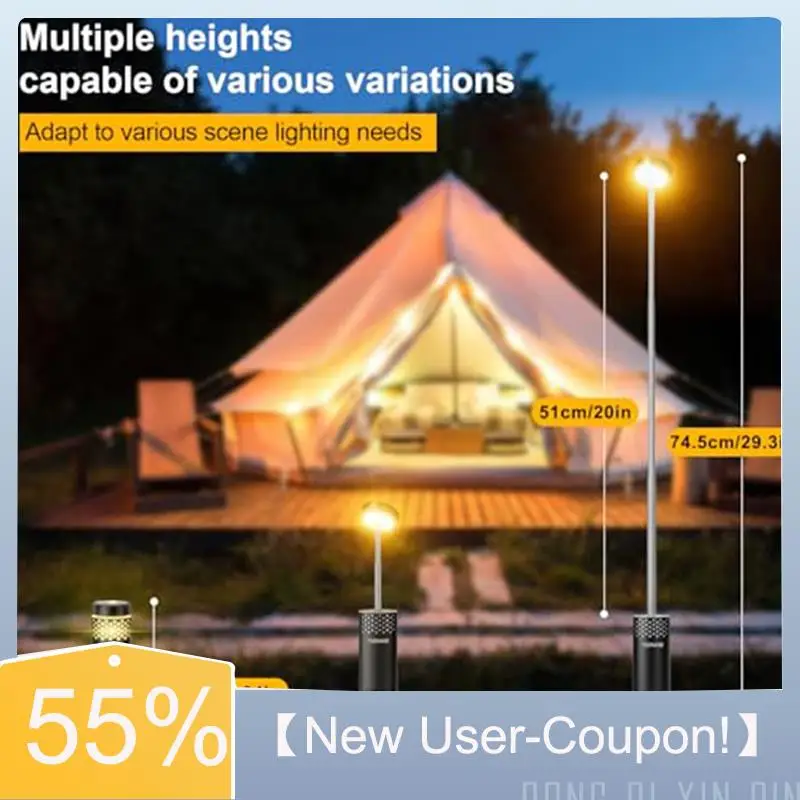 

A81M Новый телескопический водонепроницаемый светодиодный фонарик для палатки, съемный фонарь для кемпинга с подставкой, перезаряжаемый для аварийного освещения