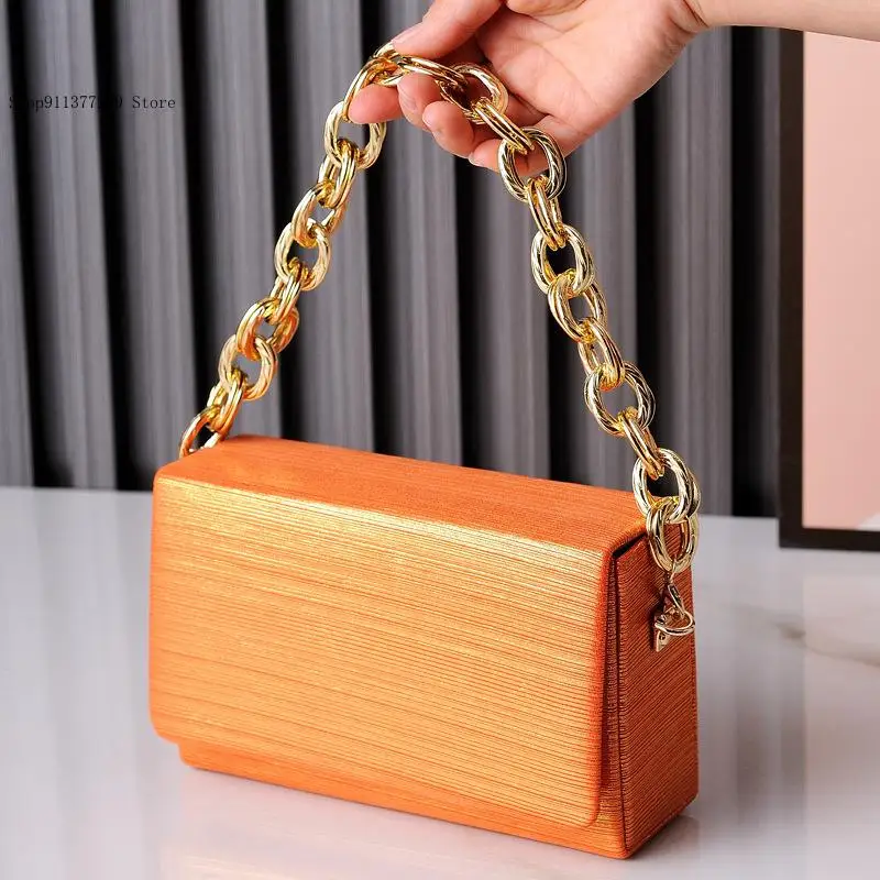 Luxury Designer Side Shoulder Bag Woman Brand Cell Phone Wallets High Quality Orange Square Bag Pu Purses and Handbags