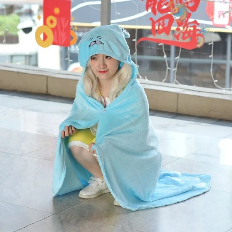 

Adult Umaru Chan Anime Hooded Capes Himouto Umaru-Chan Cloak Doma Umaru Cloaks Cosplay Costume Halloween Carnival Fancy Dress