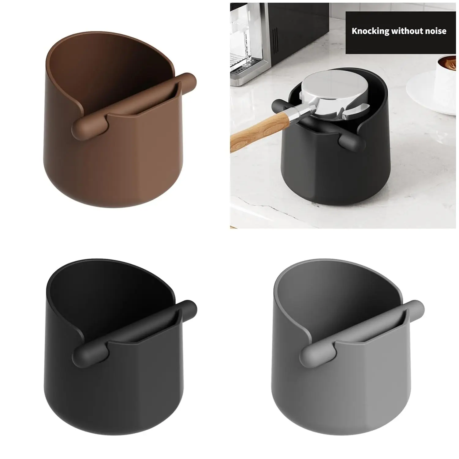 Multi Functional Silicone Coffee Box Hygienic Espresso Grounds Collection Tool Baristas Essential Quiet Box