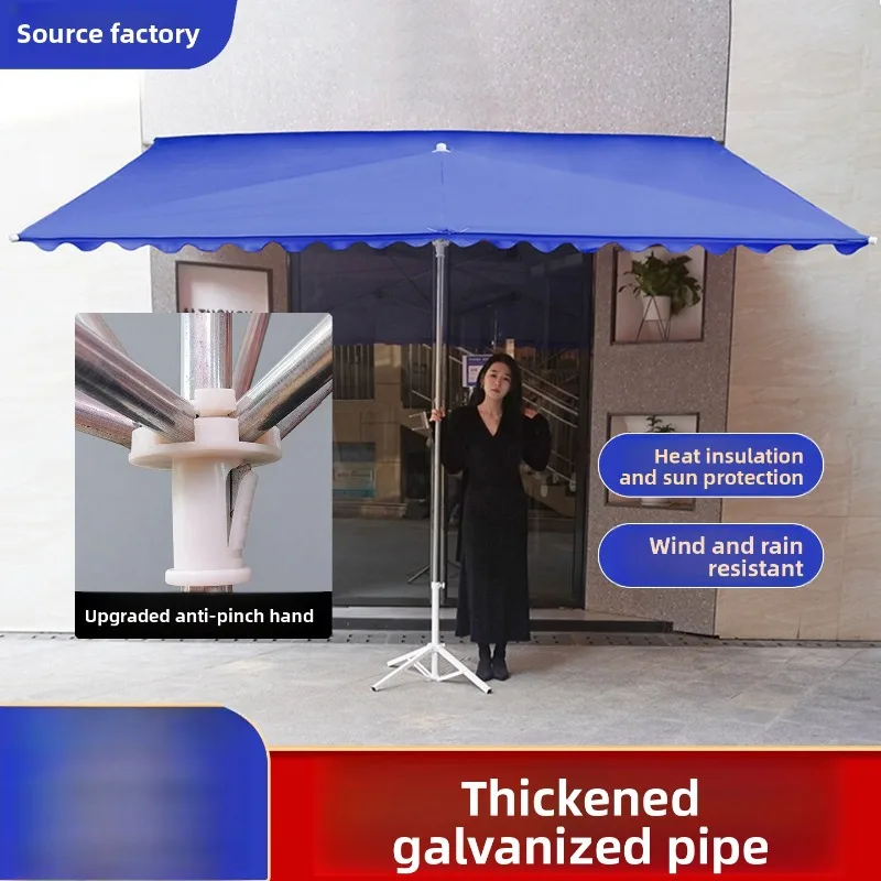 

Professional Outdoor Market Sun Shade Tent Rectangular Folding Slanted Awning for Commercial Use and Sun Rain Protection