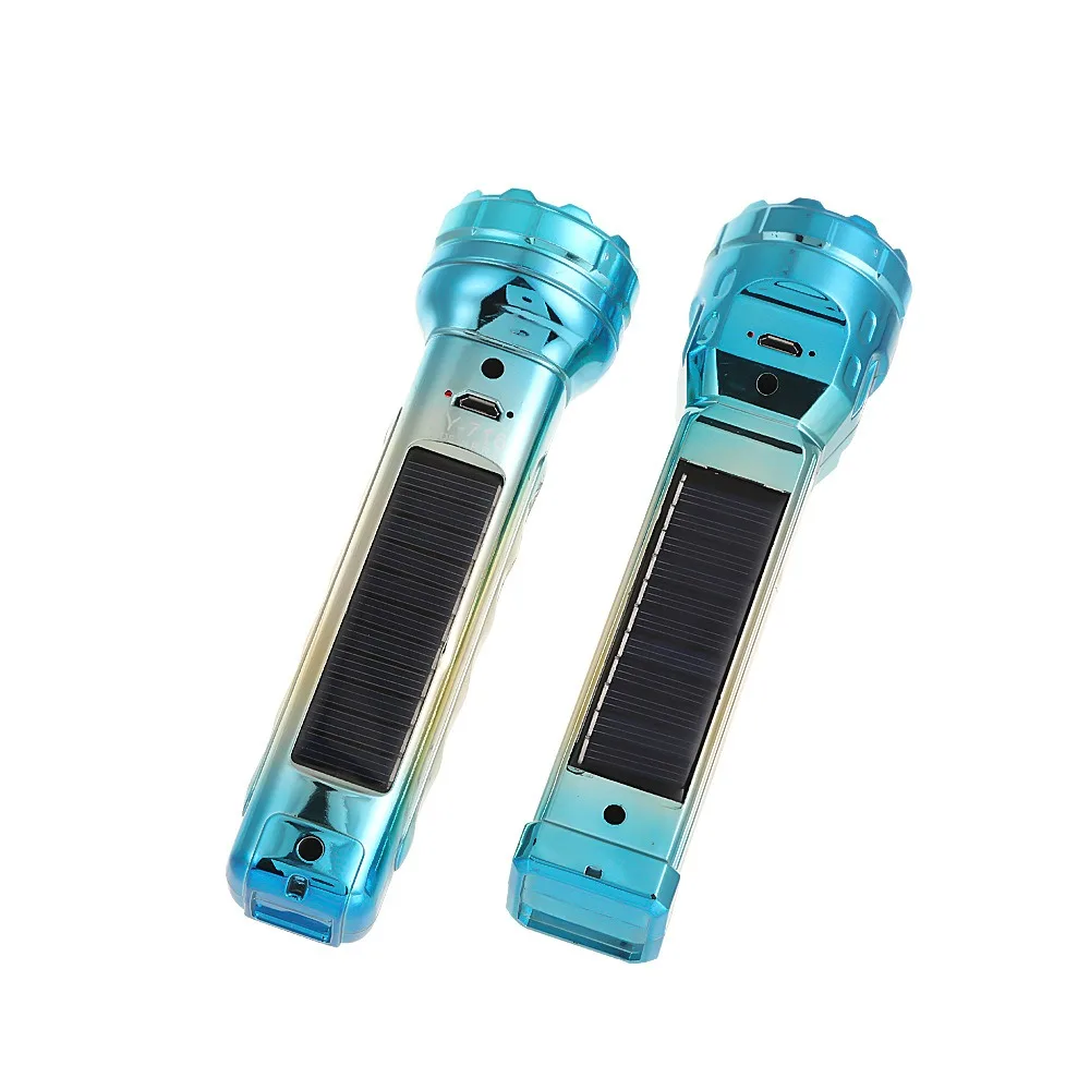 Solar-Powered Super Bright LED Flashlight - Portable Multifunctional Lighting Tool for Outdoor Camping & Night Fishing