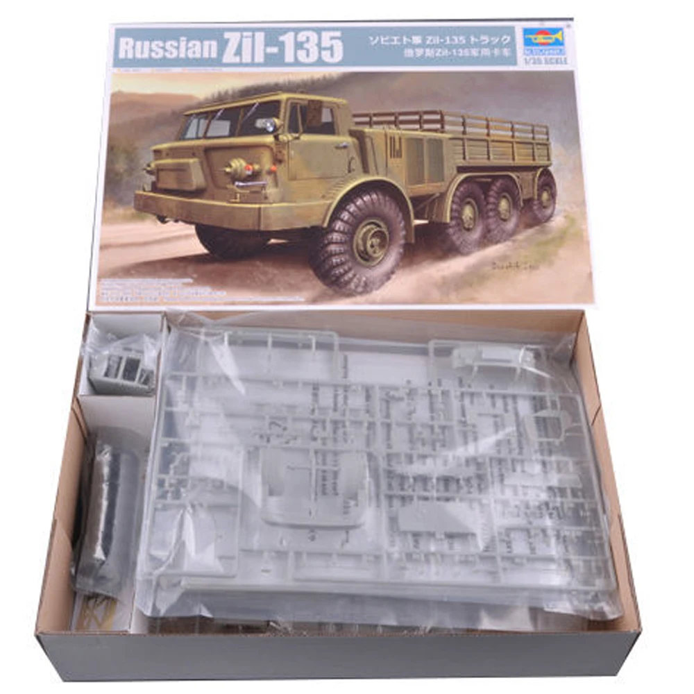 

Trumpeter 01073 1:35 Scale Russian Zil-135 Zil135 Military Transport Truck Plastic Assembly Model Kit Vehicle Building Toy