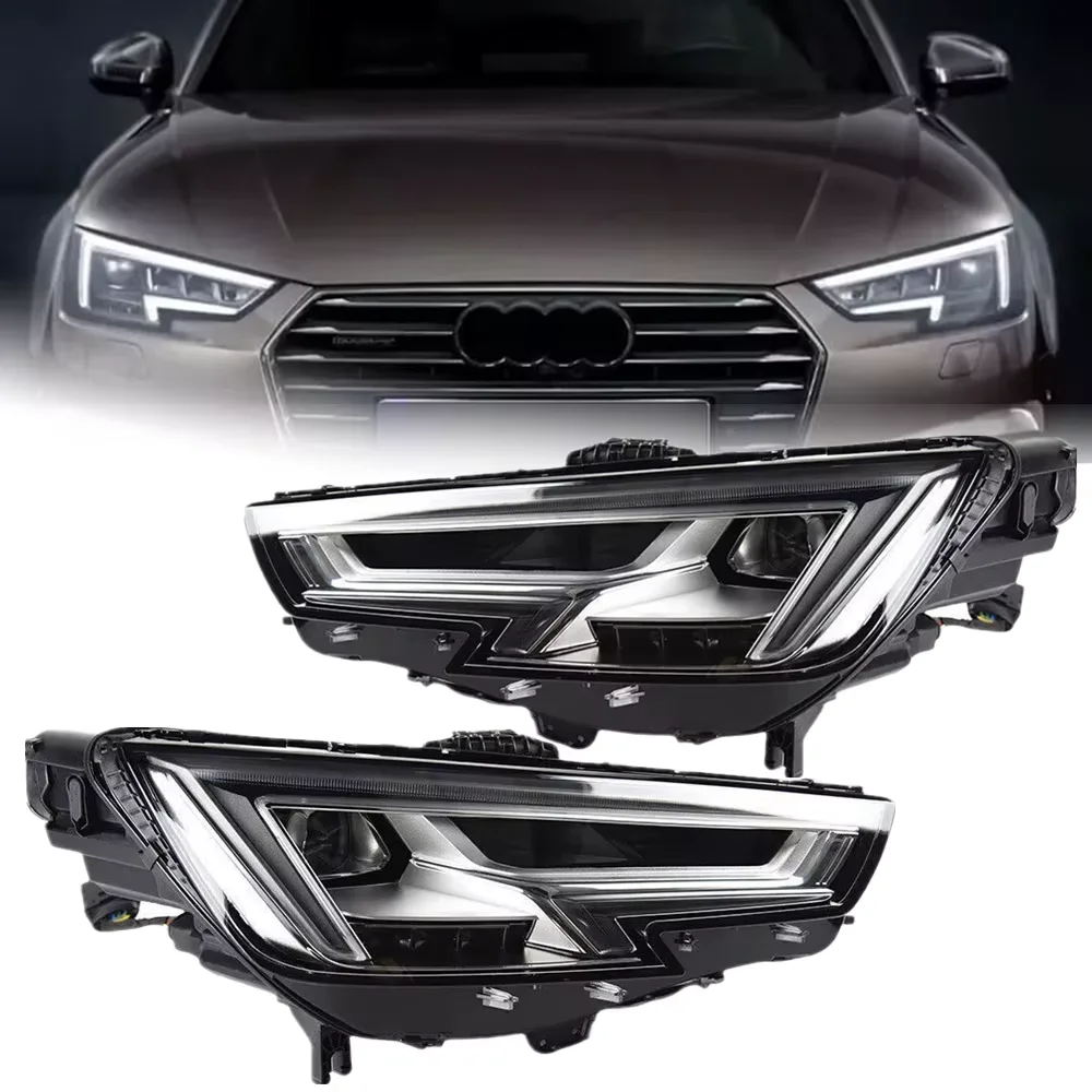 

Автомобильные фары для Audi A4 светодиодные фары 2017 2018 2019 B9 A4L в сборе передние сигналы DRL модифицированные автомобильные аксессуары