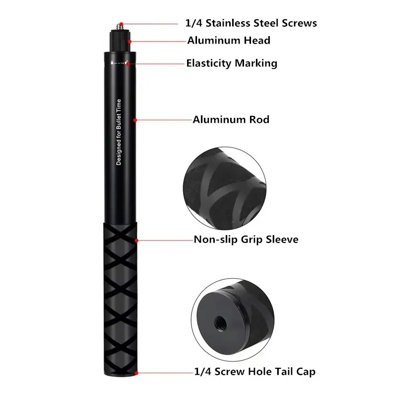 For Insta360 X5 X4 Invisible Selfie Stick Bullet Time Bundle Handle for Insta360 X4 Ace Pro 2 GoPro Panoramic Camera Accessories