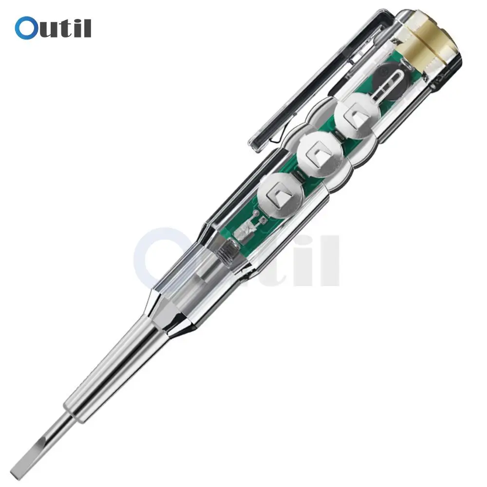 AC24-250V DC12-24V ذكي جهاز قياس الجهد الكهربائي القلم مفك كهربائي اختبار قلم رصاص التعريفي كاشف الطاقة مؤشر الدائرة