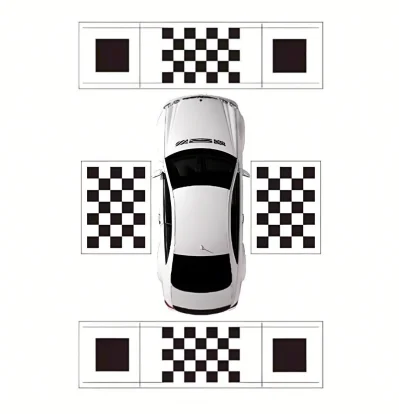 Automatic Completion Calibration Cloth for Car 360° Panoramic Image System Debugging Cloth 2D 3D Correction Calibration Cloth image 3