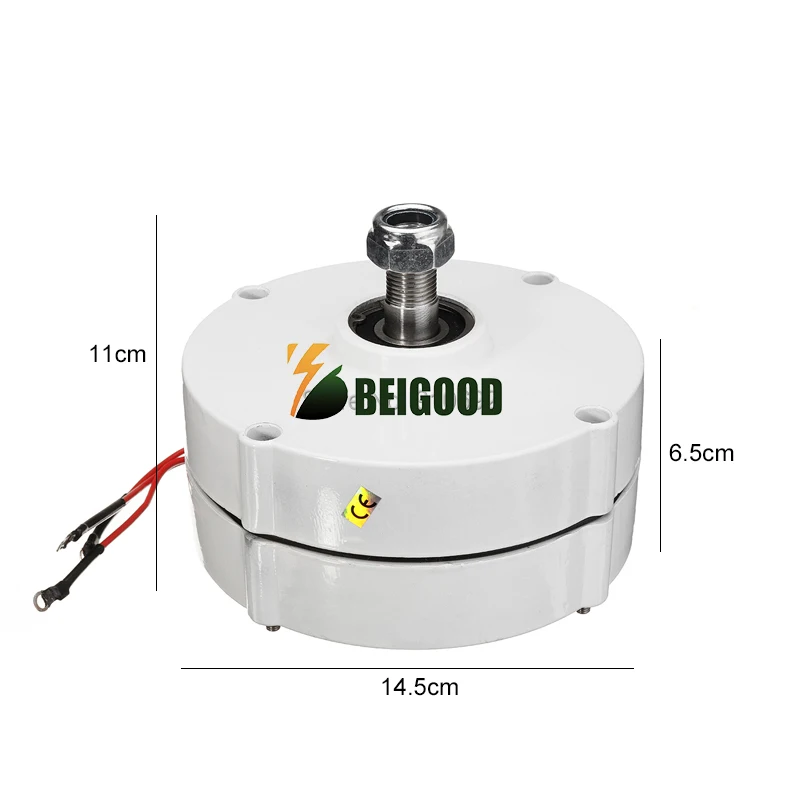 Imagem -06 - Gerador de Turbina Eólica 3000w 12v 24v 48v 300 Rpm ac dc Power Magnetic Dynamo Water Turbine Hydro Alternator Energia Livre Moinho de Vento