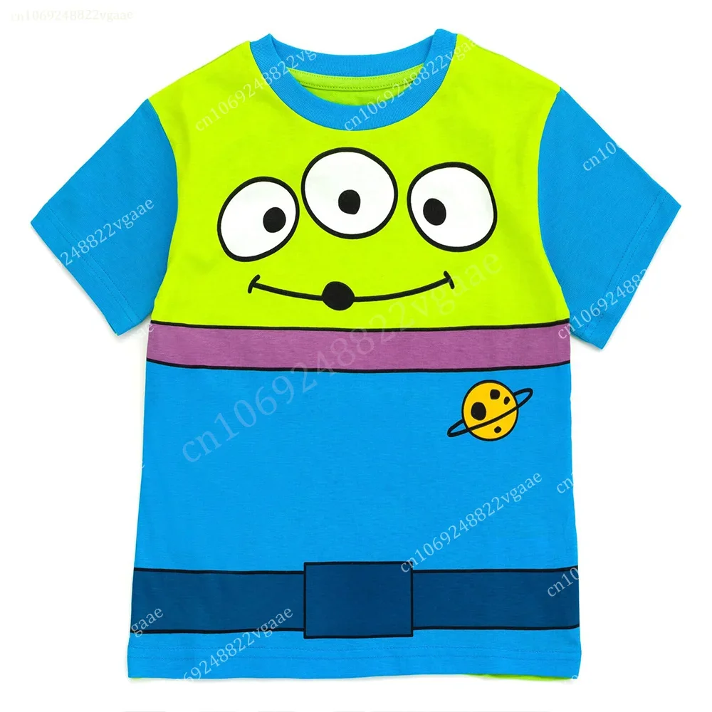 Toy Story Woody Buzz Lightyear Matching Family Cosplay T-Shirt Top Tee Family Clothes Costume Streetwear Men Women Boys Girls