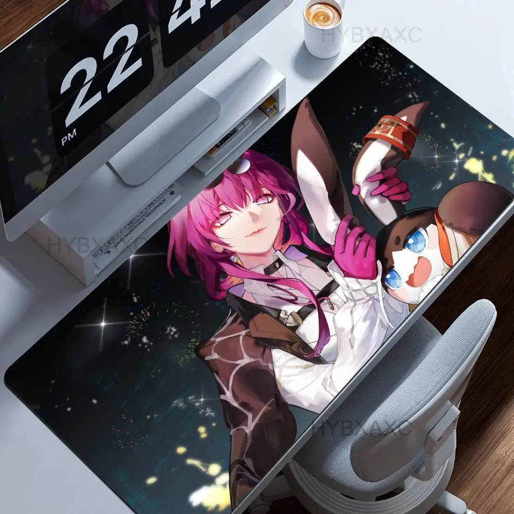 Game Honkai Star Rail Kafka Mouse Pad Cute HD Rubber Desk Pad Extended Gaming Keyboard Mat Large 90x40cm XXL Game Big Mouse Pad