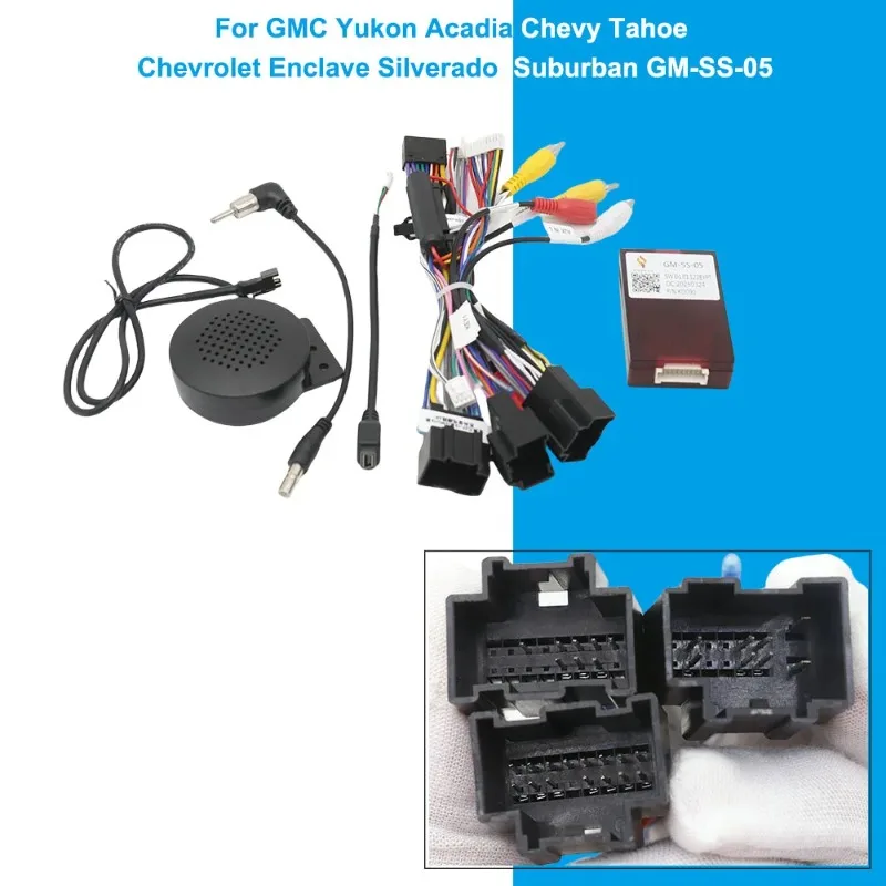 16 Pin Car Wiring Harness Adapter CANBUS Box For GMC Yukon Acadia Chevy Tahoe Chevrolet Enclave Silverado Suburban GM-SS-05