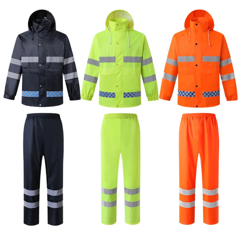 Raincoat for Man Waterproof Suit Jacket And Pants For Motorcycle Bicyle Rinding Running Rescue Uniform