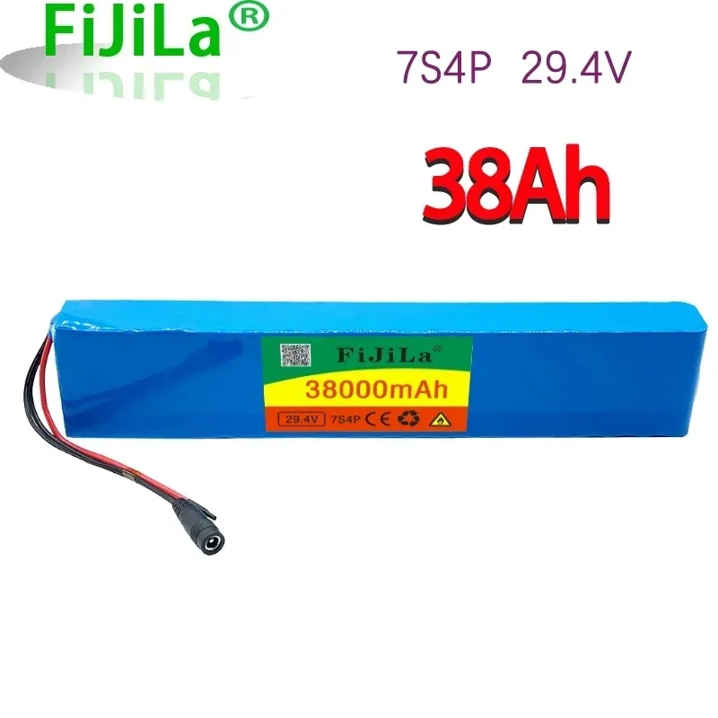 2022 neue 7s4p 24 V 38000 MAH elektrische fahrrad motor eBike roller lithium-ionen akku 29,4 V 18650 wiederaufladbare batterie