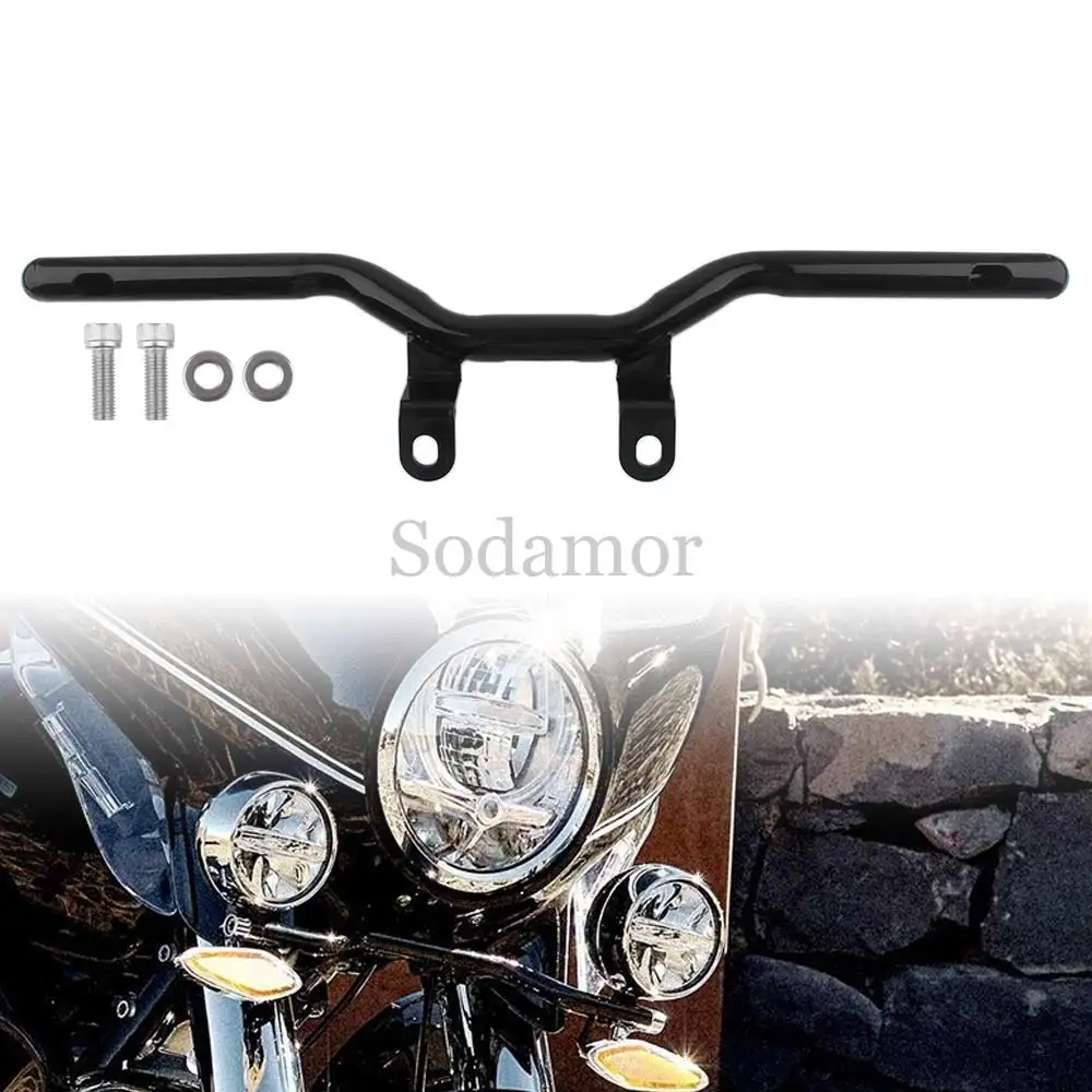 

Motorcycle New Fog Passing Lights Bracket Led Spotlight Mount Bar For Bmw R18B Bagger R18 Transcontinental 2021-2024 Vivid Black