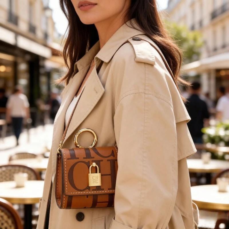 

Women's Stylish Leather Messenger Bag From Luxury Brand - Elegant Crossbody Shoulder Handbag For Ladies Designer
