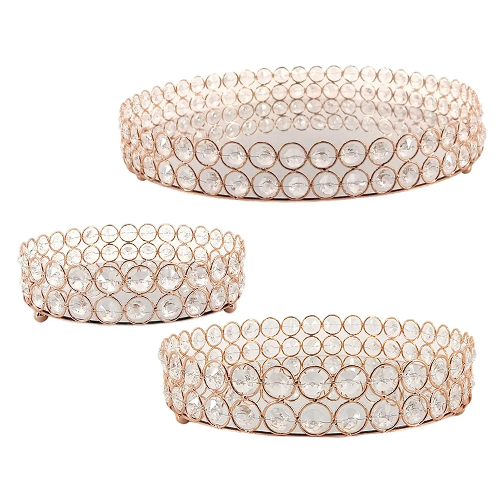 Mirror Vanity Tray Dresser Display Storage Serving Tray for Wedding Decor