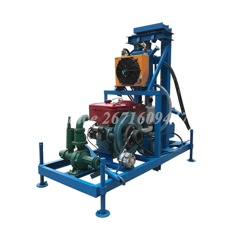 Hydraulic Diesel Water Well Drilling Machine Deep Water Drill Rig Rotary Small Portable Water Well Drilling Rig Borehole Maker