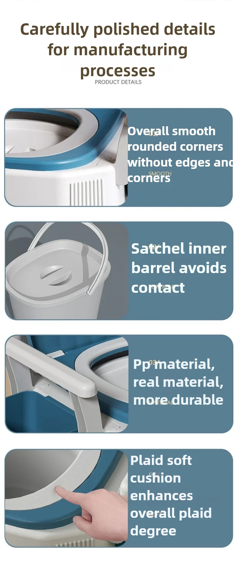 

2026 Indoor Portable Toilet Removable Bedside Toilet for Pregnant Women and Adults Bedside Toilet for The Elderly Household