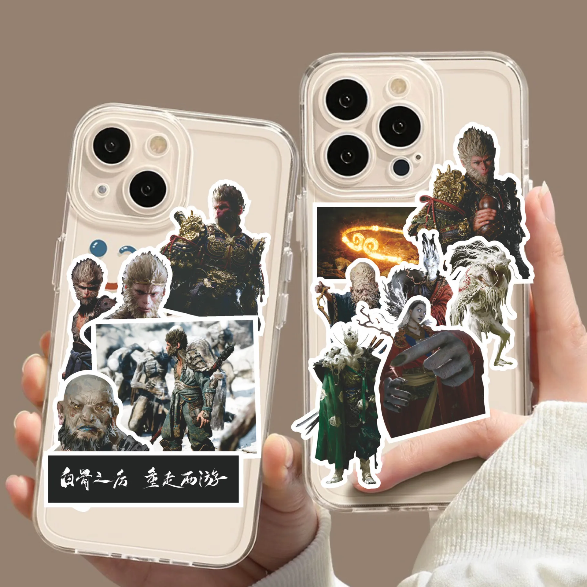 Autocollants 3D waterproof du jeu Black Myth: Wukong, 80/100 pièces, stickers graffitis amusants, DIY, pour téléphone, ordinateur portable, bagage, skateboard, cadeau