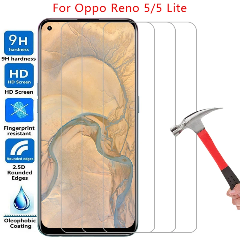 Protetor de Tela para Oppo Reno 5 Lite: Película de Vidro Temperado Protetora para Reno5 5 Lite 4G 5G