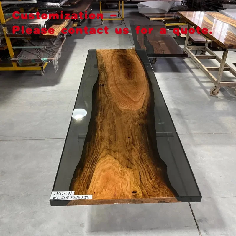 

Обеденный стол из массива ореха с эпоксидной смолой для дома, ресторана, кухни, прямо с фабрики