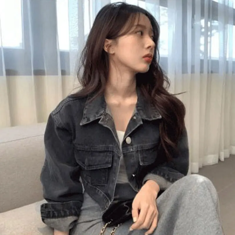 Cappotto da donna chic vintage ort Svel Jaet con bottoni in metallo vestibilità ampia lungo Sve ort Sle Casual Faion