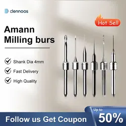 Amann Girrbach Dental Milling Burs D3 for Zirconia PMMA Dental Lab Milling Machine Grinding Material Drill Zirconia Diamond Tool