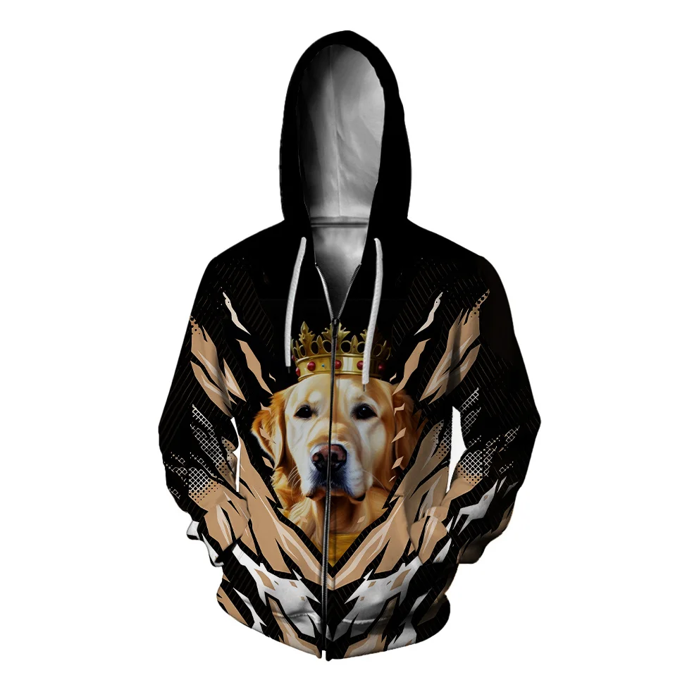 

Tiger Ferocious Animals Fugees 3D Printing Hoodie Graphic Hoodies Y2k Eagle Zip Up Hoodie Men Trendy And Casual Men's Sweatshirt