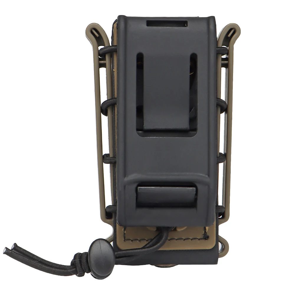 2Pcs 9mm Mag Pouches Pistol Magazine Pouch Soft Shell Magazine Pouch Tactical Rifle Fast Mag Carrier Holder for Belt&Molle Sytem