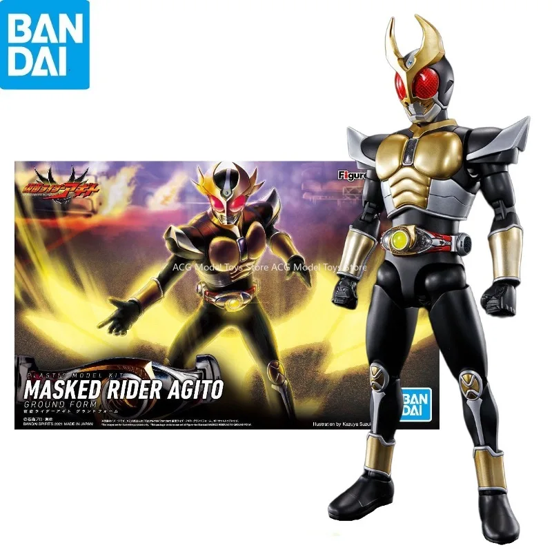 

In Stock 100% Original Bandai Tokusatsu FRS Masked Rider Agito Ground Form Assembled Model Action Figure Collection Toy Gift