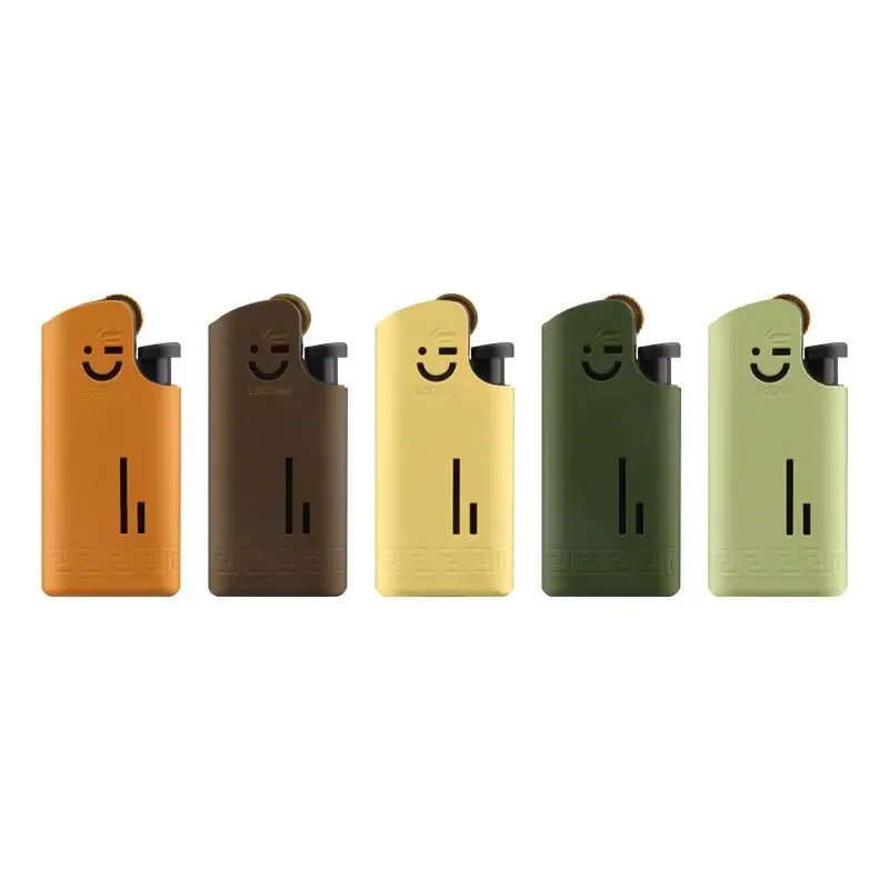 Metal Mini Smiley Face Inflatable Lighter Can Be Placed in A Cigarette Box with An Open Flame Grinding Wheel Portable Lighter - Image 6