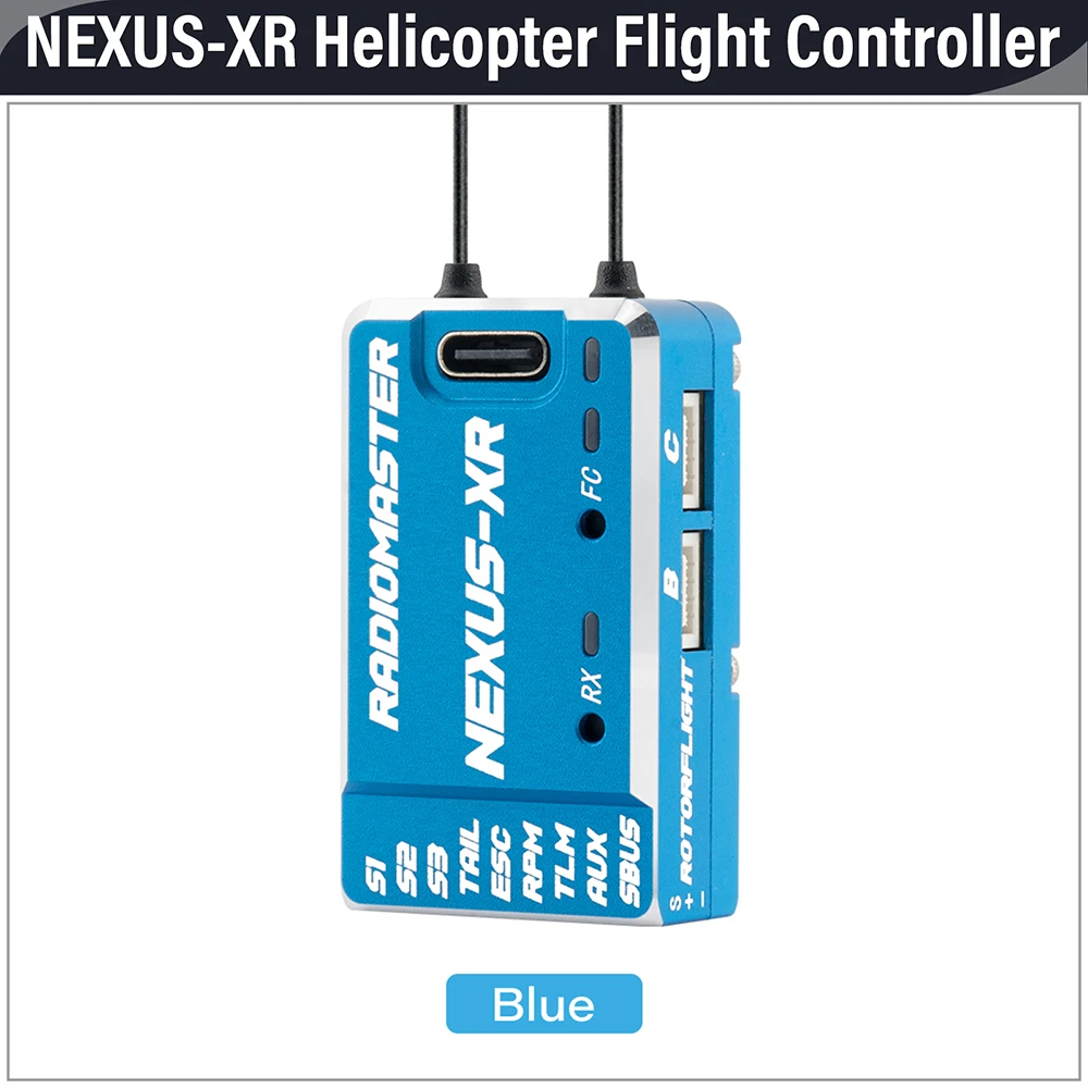 Sterownik lotu RC NEXUS-XR do helikopterów, 2.4GHz, 5-16V/DC, 256MB Flash, ICM42688P, 6-osiowy żyroskop MEMS do helikopterów RC