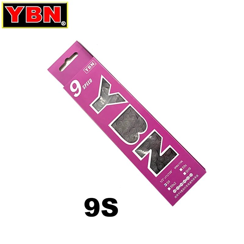 YBN 8/9/10/11/12S Chain MTB Mountain Road Bike Chains 8 9 10 11 12 Speed Hollow Bicycle Quick Link Chain for M6100 M7100