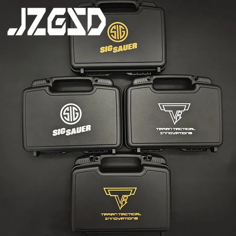 Plastic Tactical Portable Tool Storage Box, SIG TTI, Esponja Multi Funcional, Estojo à prova de choque, Caixa de armazenamento impermeável